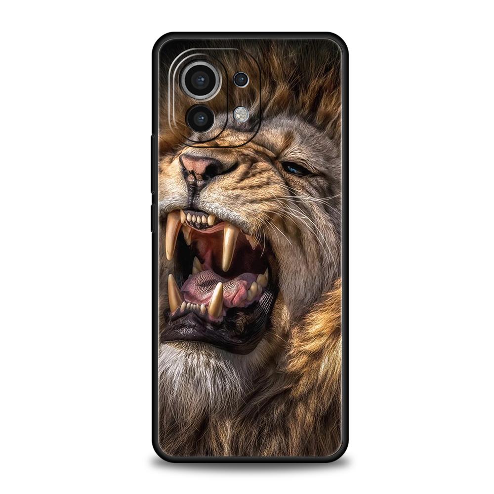 Tier Löwe Handyhülle Für Xiaomi Mi X3 X4 NFC F3 M3 M4 GT Note 9T 10T 10 11 Ultra 11T 11X 12 Pro Lite 5G Silikonhülle Fundas