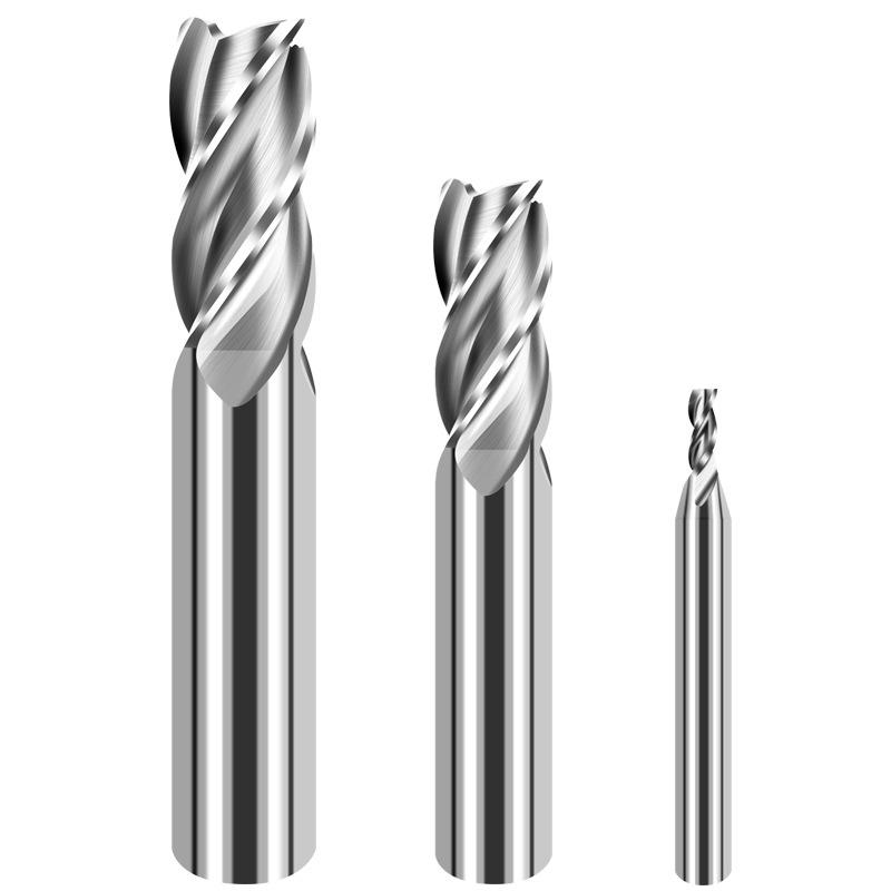 615 Aluminum Alloy CNC Tool: High-Speed Steel 4-Flute Extended End Mill with 3-Flute Milling Cutter