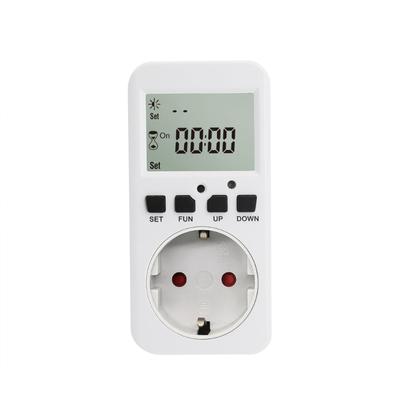 Small Timer Outlet Featuring Light Sensors Technology & Multiple Timing Type Energy Save for Efficient Power Use
