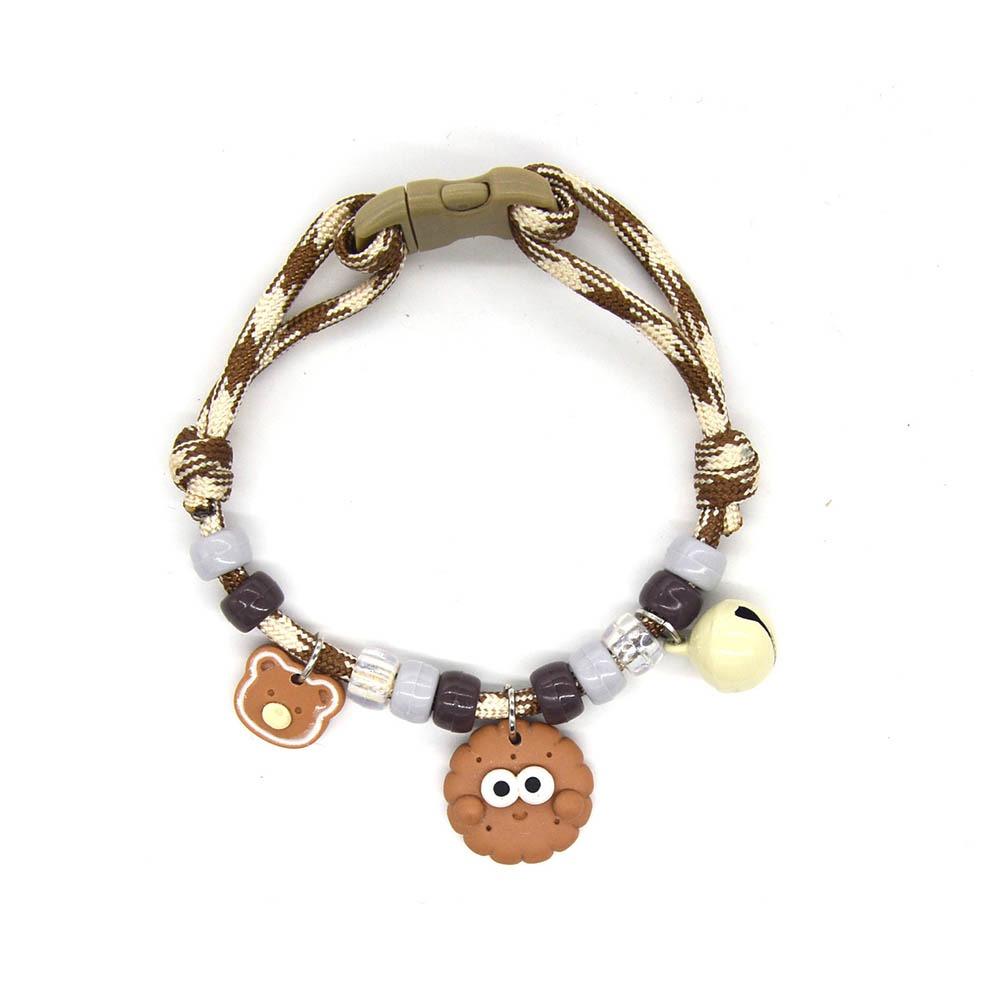 

Cute Colorful Pet with Bells Adjustable Cat Puppy Collar Braided Pet Jewelry Chihuahua