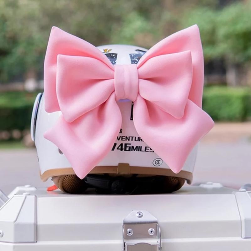 Helmaccessoires Dames Striklint Decoratie Dubbellaagse Sterke Bevestiging Schattige Strikaccessoires Voor Elektrische Motor