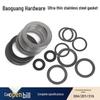 304/316/201 Stainless Steel Flat Washer, 0.1-0.5mm Thickness
