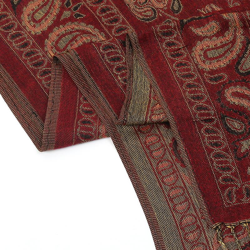 Imitation Mulberry Silk Long Polyester Scarf Women'S Light Luxury High-End Thin Outer Jacquard Commuter Accessories Shawl Jacket