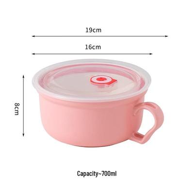Wutuo Ceramic Instant Noodle & Soup Bowl with Lid
