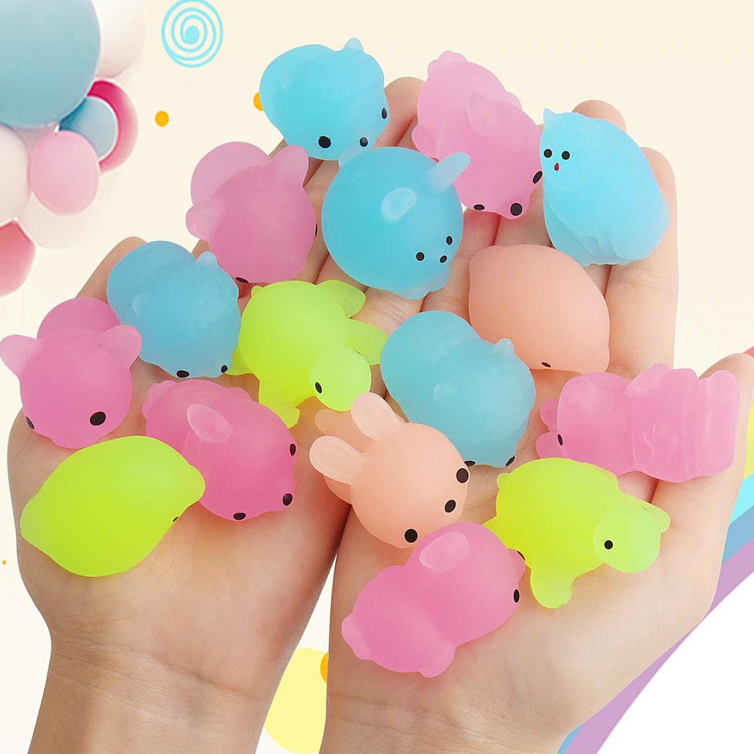 High-Quality 12Pcs High-Quality Luminous High-Quality Mochi High-Quality Squishies, High-Quality Mochi High-Quality Squishy High-Quality Animals
