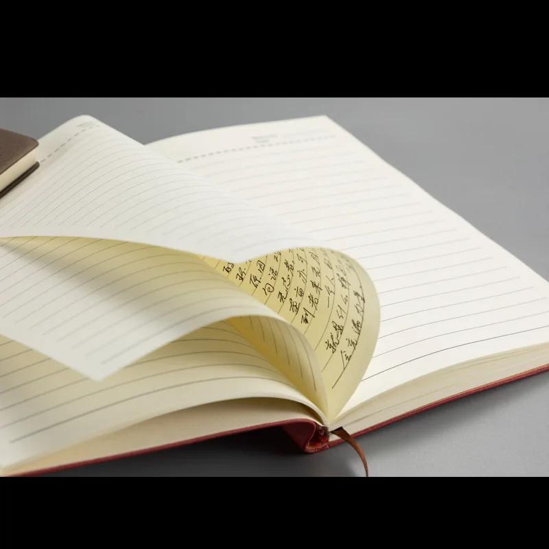 College Notebooks Soft Leather Student Diary Thicked Office Record Notepad 80sheets Write Paper Memo Pad A5/A6 Planner Journal