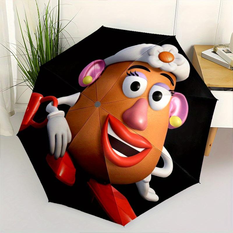 

Mrs. Potato Head Toy Story Automatic Folding Umbrella - 3 Folding Design, Vivid Cartoon Pattern, Suitable for Outdoor Activities, A Gift for