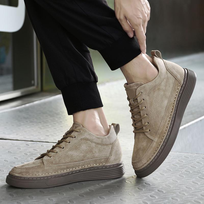 Genuine leather men's board shoes Fashion Trend Minimalist Style Leisure Outdoor Party Daily office adult warm quality shoes