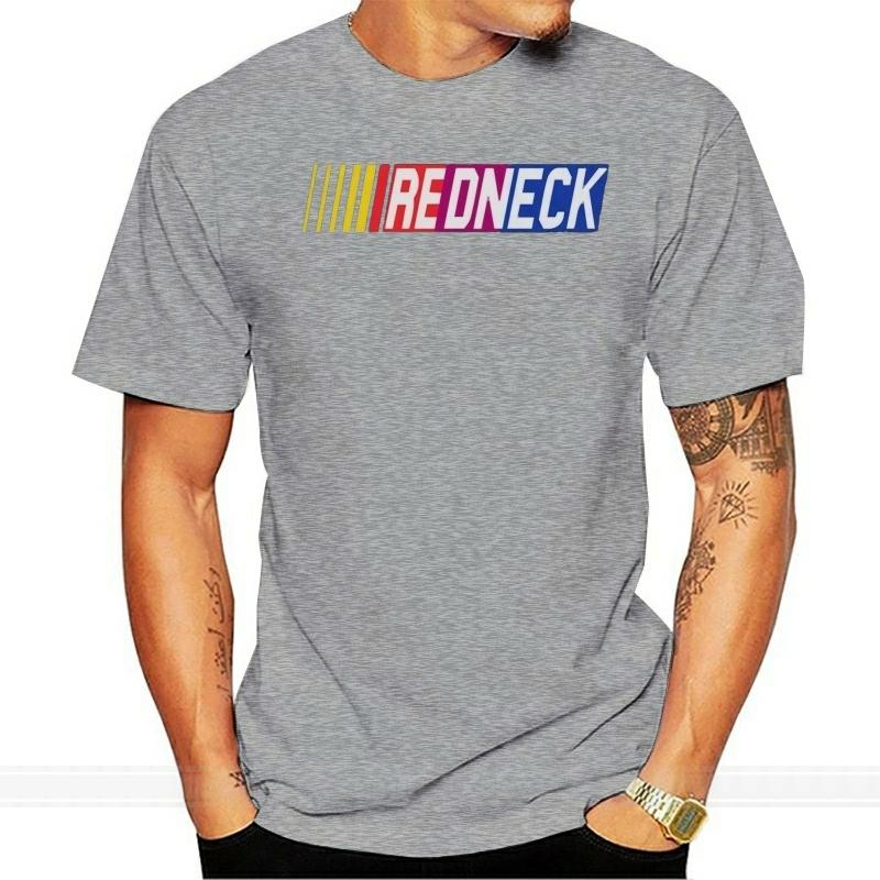 Auto Racing Las Vegas Redneck BLACK Printed Cotton T-shirt Male Brand Teeshirt Men Summer Cotton T Shirt