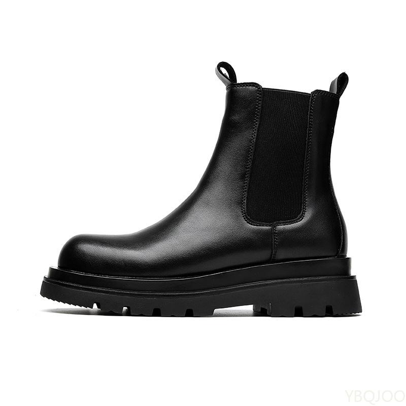 Spring Autumn New Boots for Men Simple Comfortable Versatile Thick Sole High Height Wear Resistant Anti Slip Men's Boots