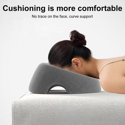 Face Down Pillow Massage Headrest Pillow for Bed Prone Down Sleeping Breathable Head Pillow with Face Hole for Post Eye Surgery Recovery