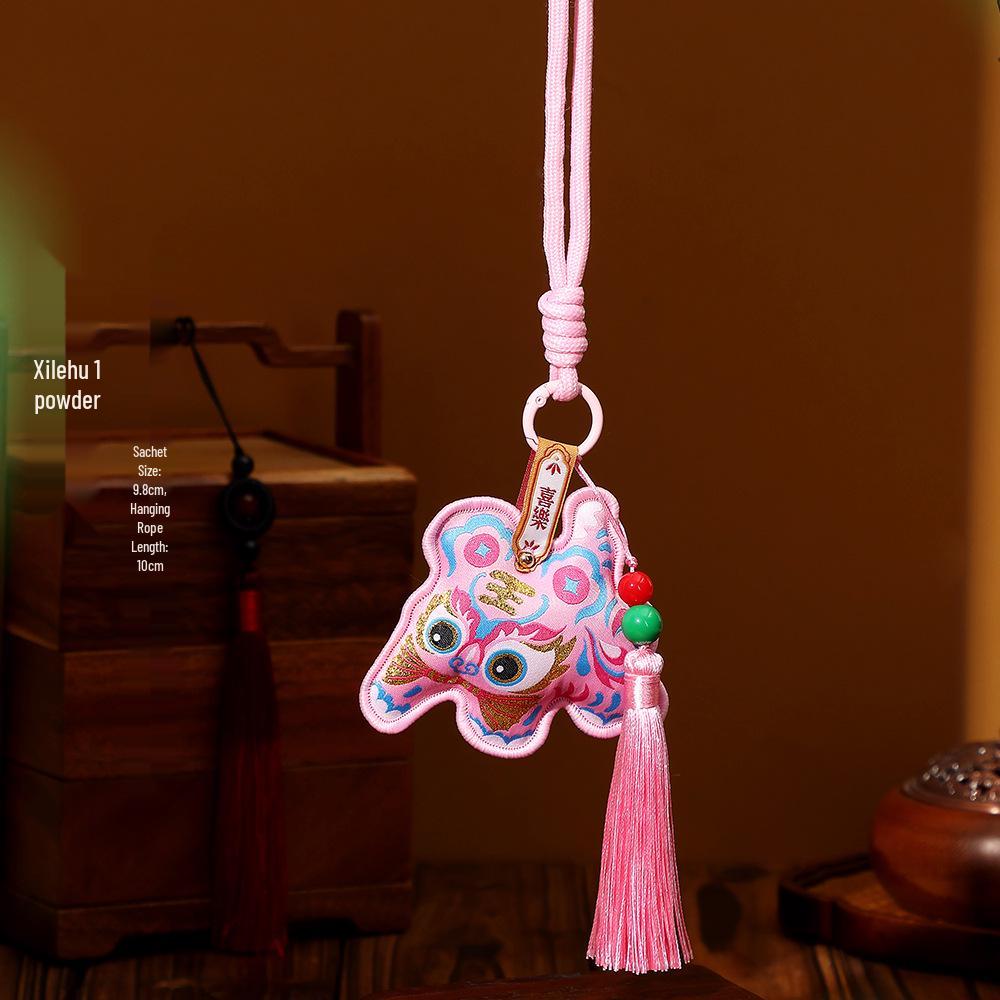 Dragon Boat Festival Tiger Sachet Pendant: Little Tiger Safety Talisman & Five Poisons Souvenir