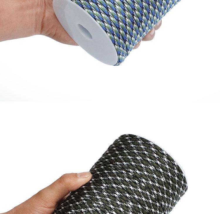 Paracord Exterior 100m 7 Miezuri 4mm: Ideal pentru Pasionații Militari și Brățări de Supraviețuire