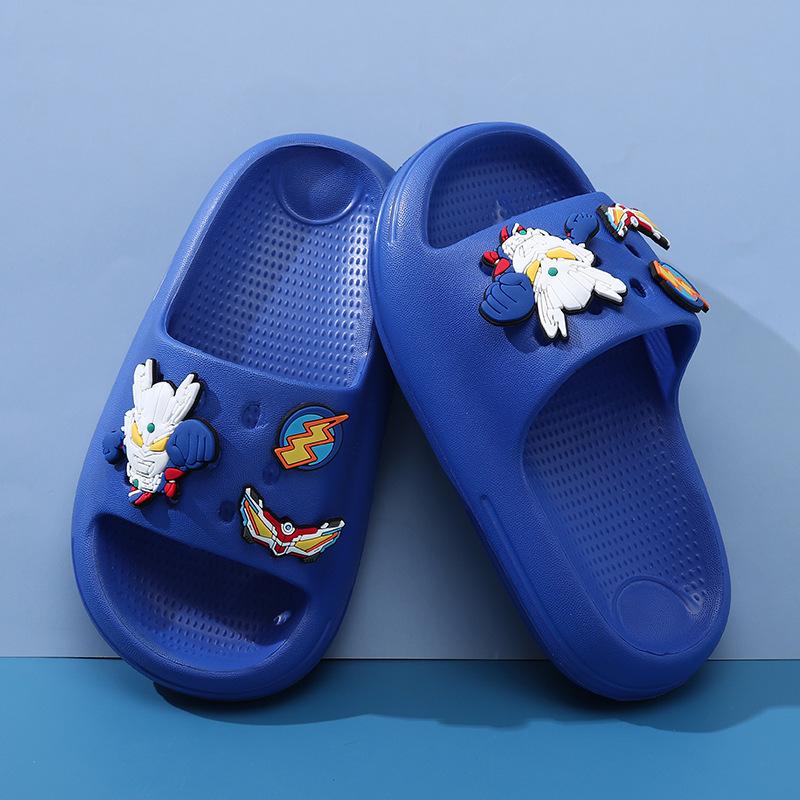 

Shinchan Очаровательные Крэйон Детские Слипоны Сандалии для Мальчиков и Девочек Удобная Летняя Обувь из ЭВА Royal Blue,40/41