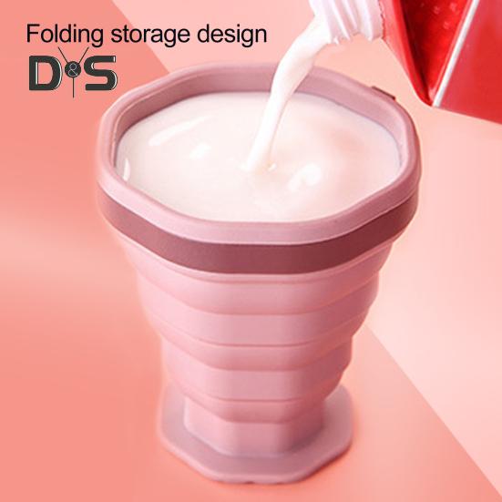 Hopfällbar Resemugg Silikon Bärbar Kaffekopp för Varma Och Kalla Drycker Återanvändbar To-Go Ficka Storlek Kaffetumbler