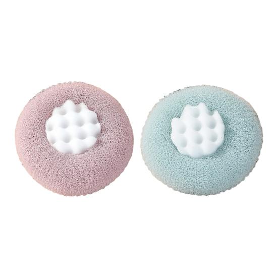 1/2/3/4Pcs Massage Shower Ball Super Soft Sunflower Suction Cup Bath Ball Exfoliating Bath Sponge Cleaning Brush