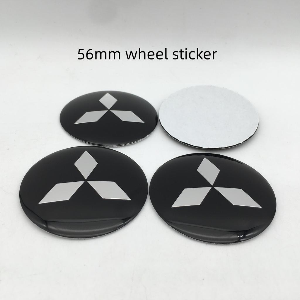 vdpc7 4pcs 56mm 60mm 65mm for Mitsubishi LANCER Car Wheel hub emblem Center Cap Badge covers sticker Decals styling auto Accessories