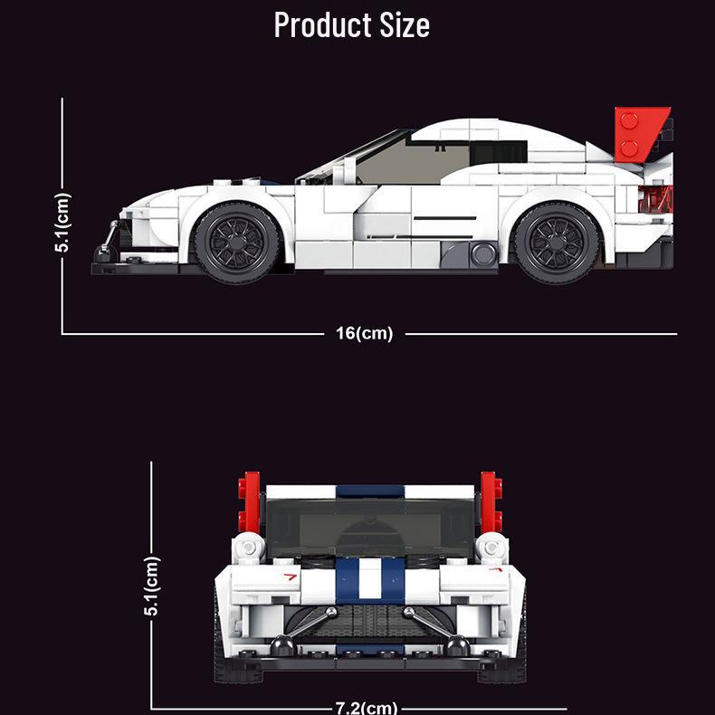 Yuxing King Educational Sports Car Building Blocks Model - Toy Car for Boys, Assembly Kit Birthday Gift 27011s.