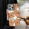 Funny Capybara Cartoon Cute Shockproof Phone Case for iPhone 17 Air 16 16E 15 Pro Max 14 Plus 13 Mini 12 Back Cover Anti Fall Fu