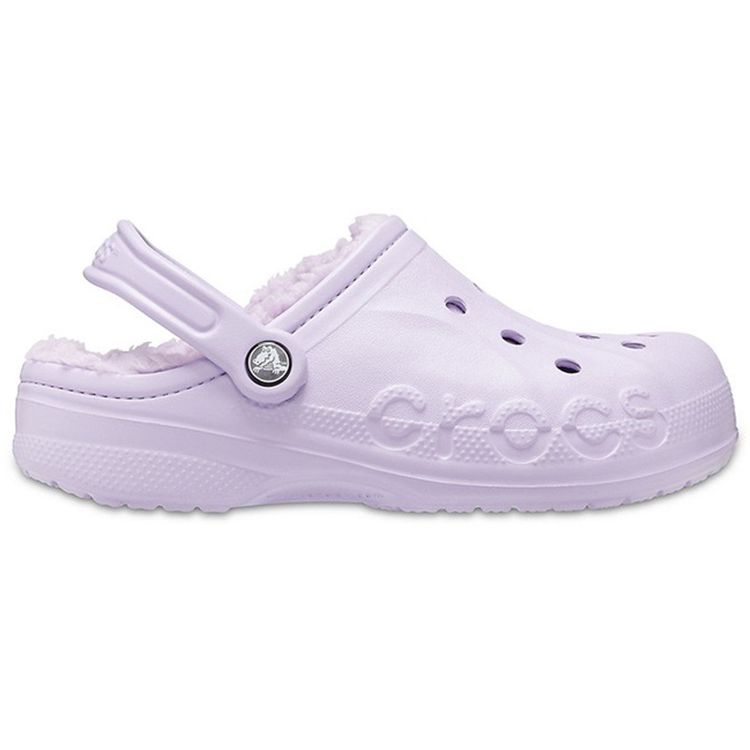 Crocs Baya EVA Warm Cotton Comfortable Lightweight Beach Sandals Unisex sandals Light-Purple 205969-50P