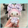My Melody Anniversary Cartoon Plush Keychain With Rose Strawberry Bow For Gift And Decor
