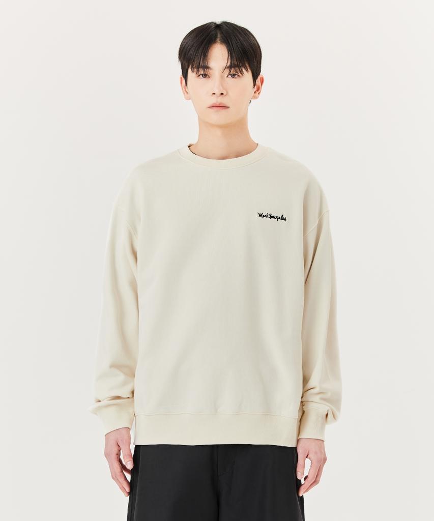 MARK GONZALES Signed Logo Sweatshirt - Ivory