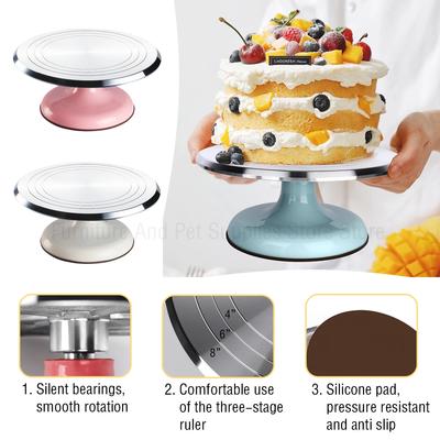 Kuchen-Drehscheibe, Kuchen-Dekorationstisch, Haushalts-Backwerkzeuge, DIY-Dekorations-Drehscheibe, 10 Zoll, Aluminiumlegierung