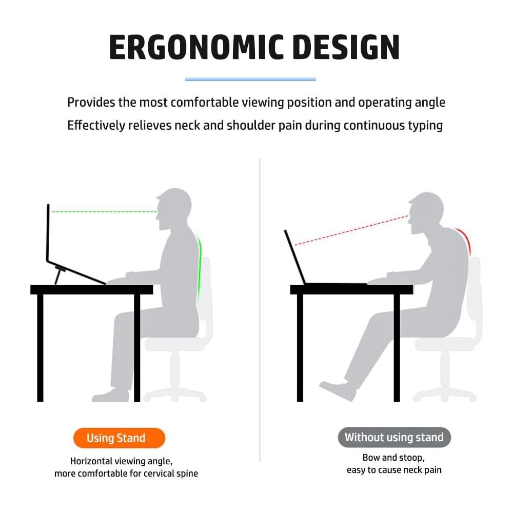 2/4Pcs Foldable Laptop Stand Adjustable Portable Notebook Riser Cooling Holder Bracket For Tablet PC Computer