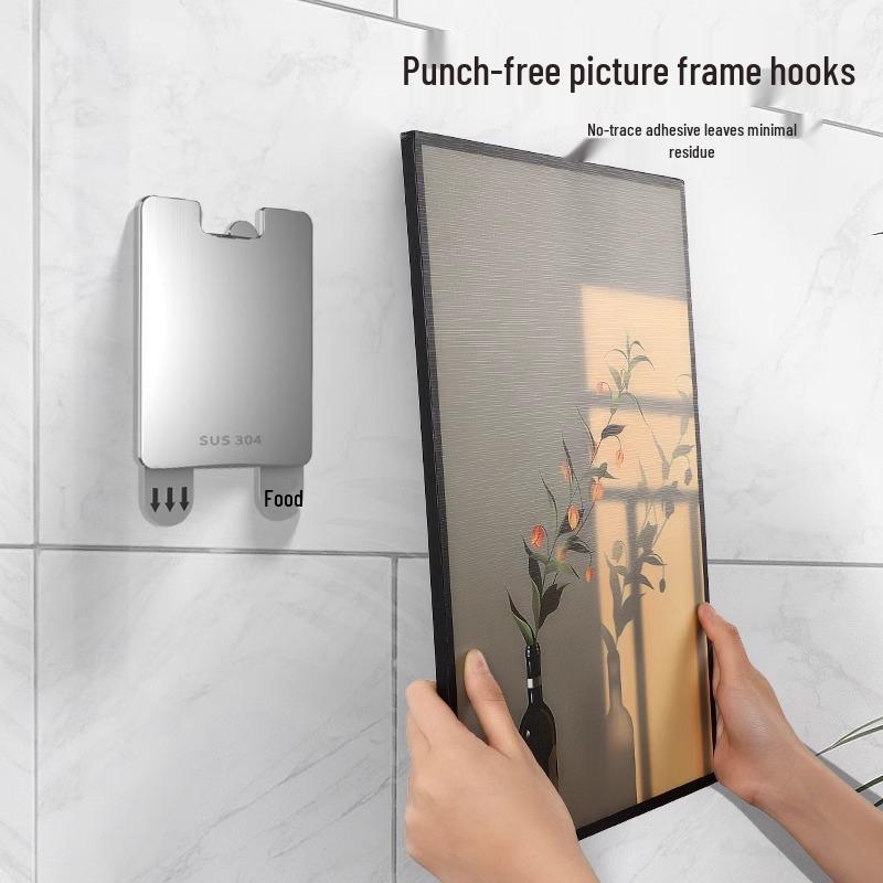 Pengyi No-Punch Hanging Nails for Wedding Photos - Non-Marking Wall-Mounted Picture Frame Hooks
