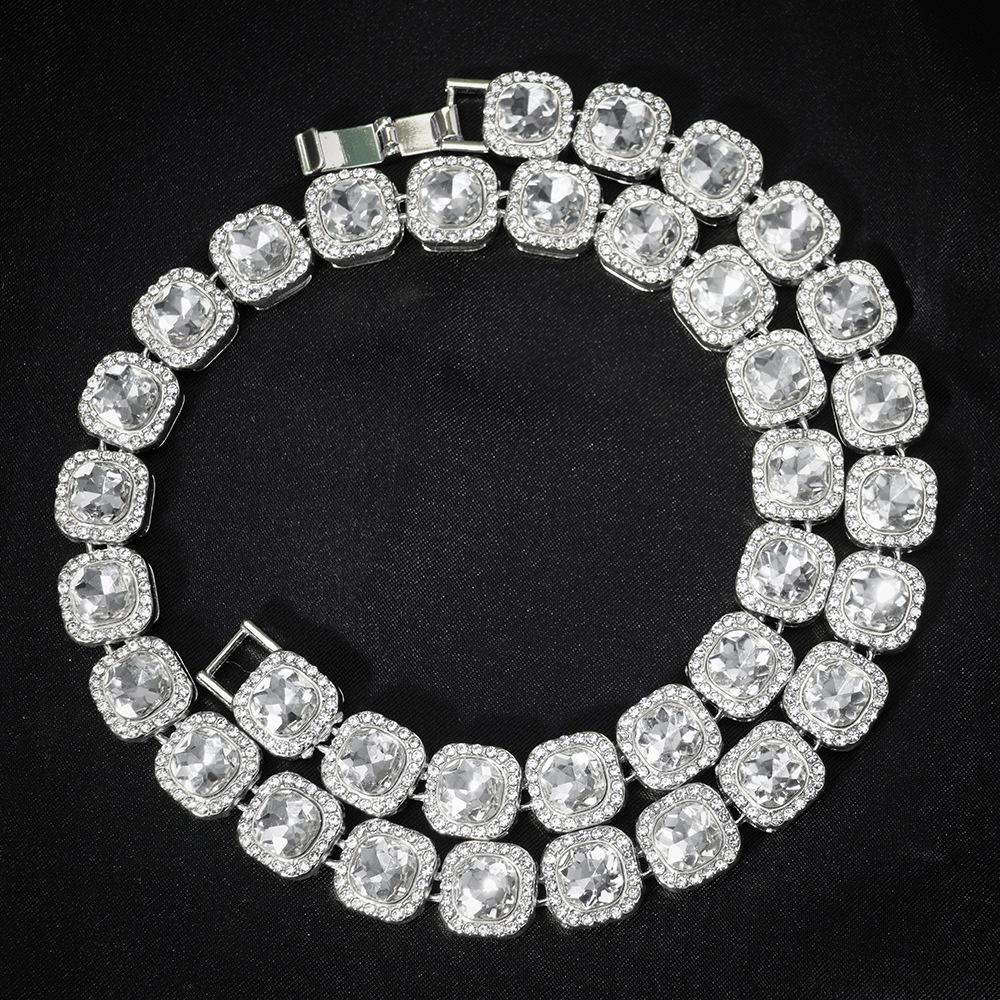 Gold Cuban Chain Diamond Pet Collar & Leash for Cats and Dogs