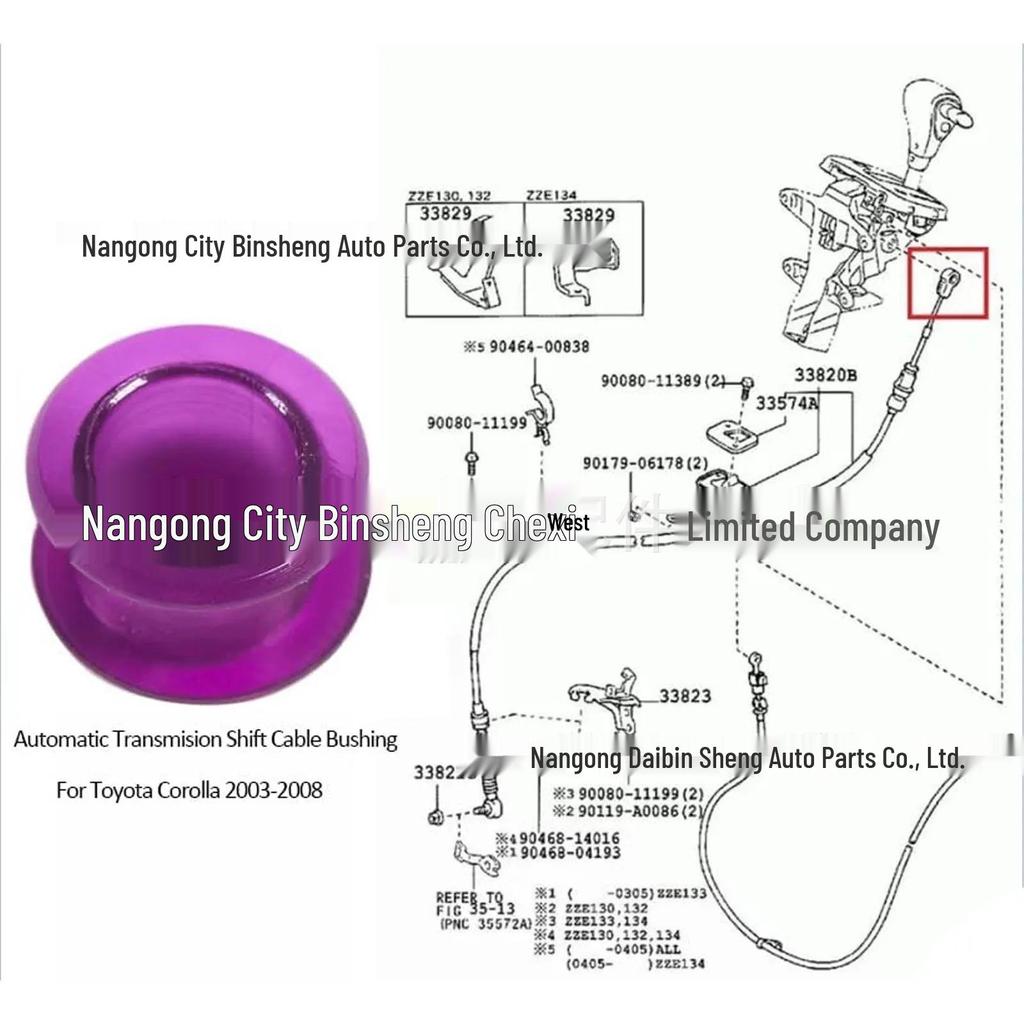 Reparationssats för bussning till växelspakskabel för Suzuki, Nissan, Toyota, Hyundai, Kia, Jeep