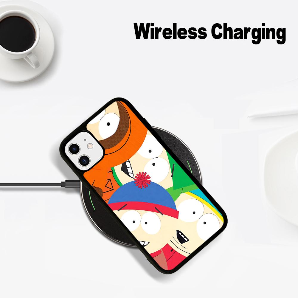 Cartoon Funny S-South-P-Park Phone Case Magesafe Magnetic Wireless Charge Case For IPhone 16 11 12 13 14 15 Pro Max Plus Mini