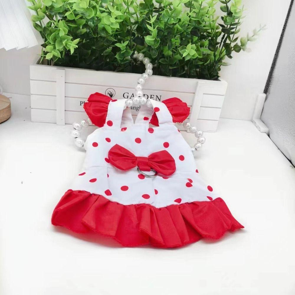 Cute Dog Princess Dress Breathable Pet Clothes Pet Outfits Cat Vest Harness  Spring Summer