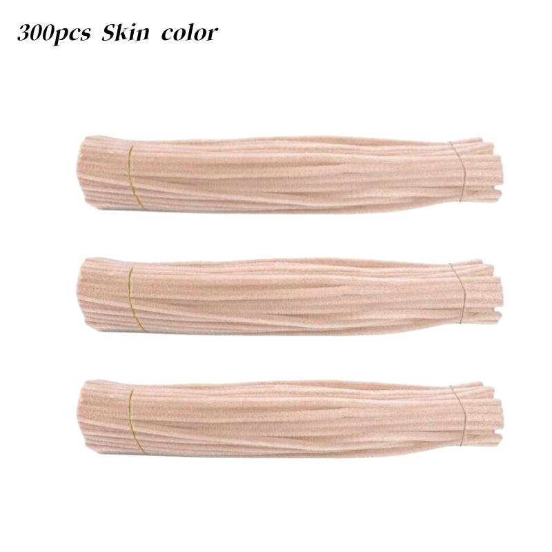 300 Pieces 21 Light Colors Pipe Cleaners Craft Supplies Chenille Stem Pipe Cleaners Bulk for Kids Creative DIY Project