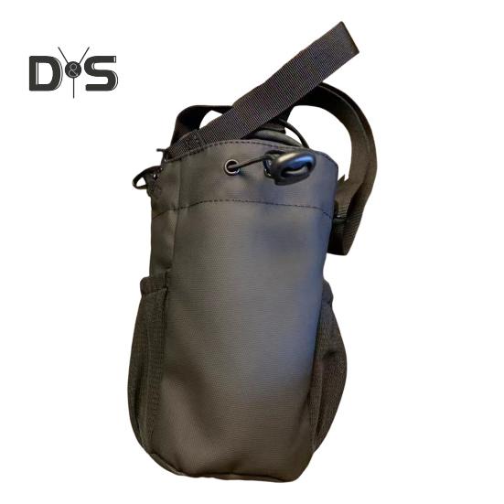1.55L Magnetic Water Bottle Bag with Adjustable Drawstring Waterproof Outdoor Hiking Travel Drinking Bottle Holder Carrier Storage Pouch