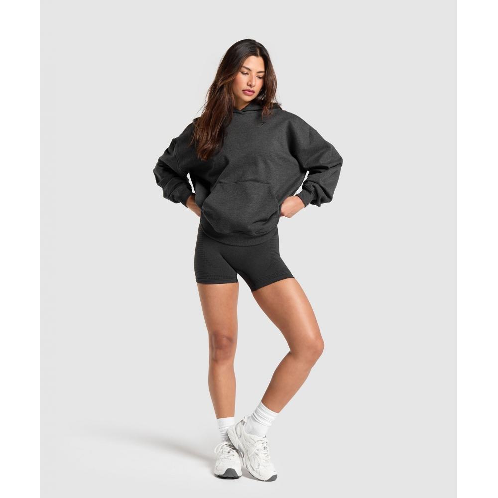 Gymshark Rest Day Sweats Hoodie Black Marl B2a7p Bbbc