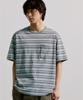 Yunionbeullu Washed Border S/S T-Shirt [Moss Green]