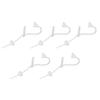 5pcs BTE Sound Aid Replacement Slim Tubes 2B Size Sound Amplifier Tubes with Open Dome Ear Tips S