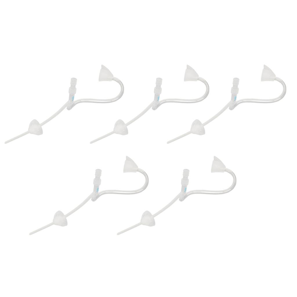5pcs BTE Sound Aid Replacement Slim Tubes 2B Size Sound Amplifier Tubes with Open Dome Ear Tips S