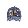 European and American Fashion Rhinestone Butterfly Denim Baseball Cap - Versatile Outdoor and Sun Protection Accessory