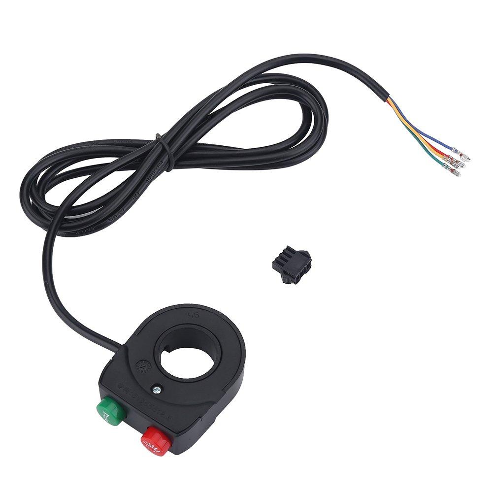 Dilwe Bike Switch Horn Motorcycle Light Handlebar Switch Turn Signal Horn Speaker High Beam