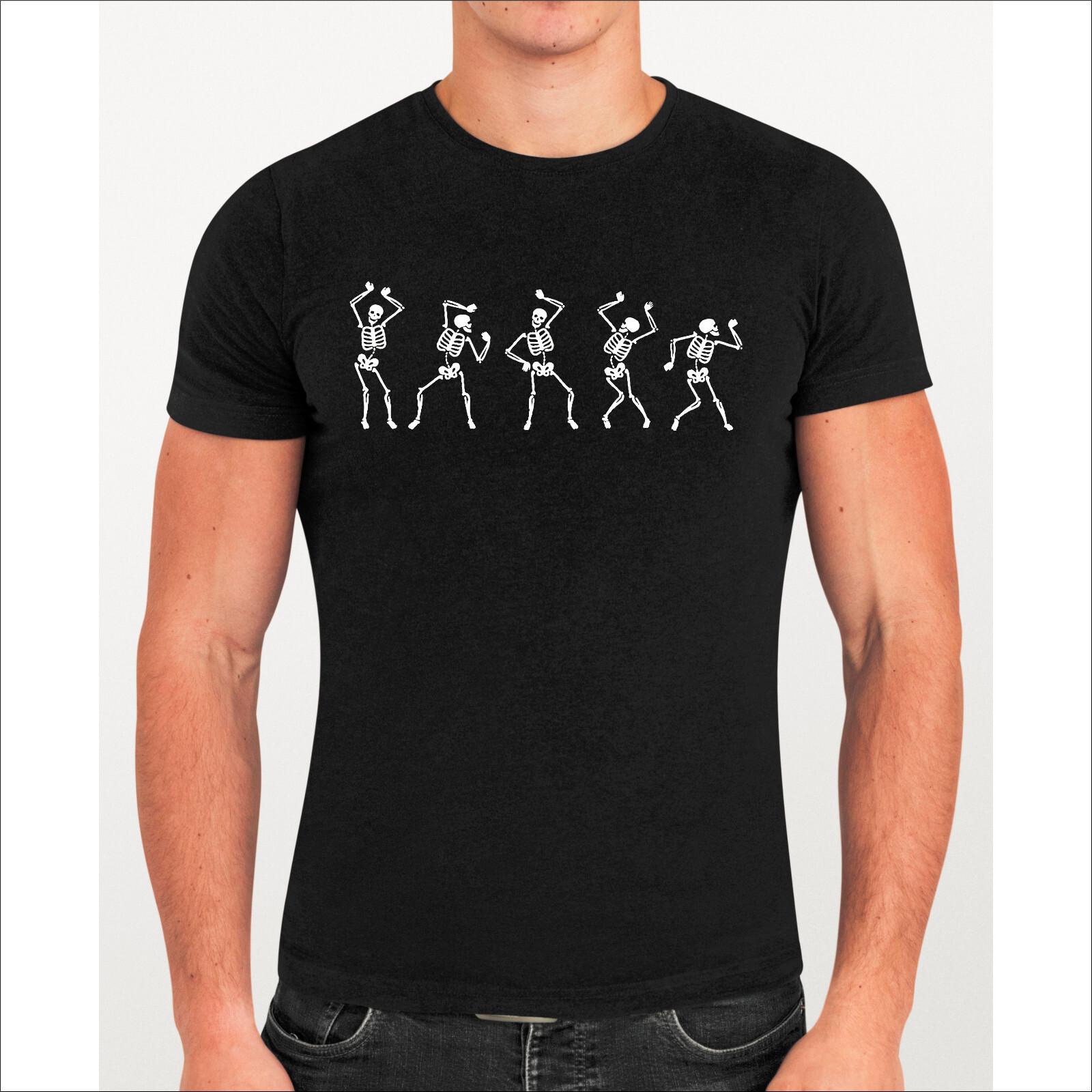 Dancing Skull Novel T-Shirt Sarcastic Love Sexy Tee Tops Funny Skeleton Moves XXXL