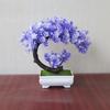 Plantas Artificiales Decoración Bonsái en Maceta Árbol Pequeño Maceta Planta Falsa Maceta Adornos de Jardín Zen Decoración de Mesa Hogar Habitación