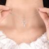 Fashion S925 Sterling Silver Necklace Light Luxury Design Thin Chain Women Jewelry Gift