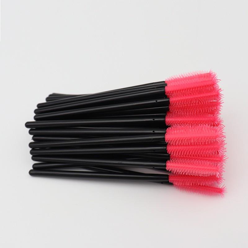 

Disposable Silicone Eyelash Brushes (50 pcs) - Soft Spiral Brushes for Eyelash Cleaning and Eyebrow Grooming.