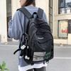 ZESU Korean Backpack for Large Town Popular for and High School Black Women, Capacity, Backpack, Women, Commuting, School, Students, Unisex, Student,