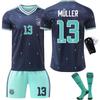 World Cup German Football Uniform No. 13 Muller Jersey 7 Hafertz 8 Kross Children's Men's Set