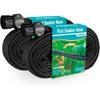 Flat Soaker Hose for Garden Bed, 25/50/75/100ft 1/2" Linkable Consistent Drip Irrigation Hose Save 80% Water Leakproof Double Layer Sprinkler Garden
