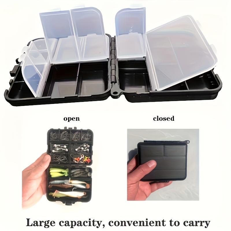 FTK Multi-Section Storage Box, Double-Sided Tackle Box - Convenient Bait, Hook and Bait Organizer