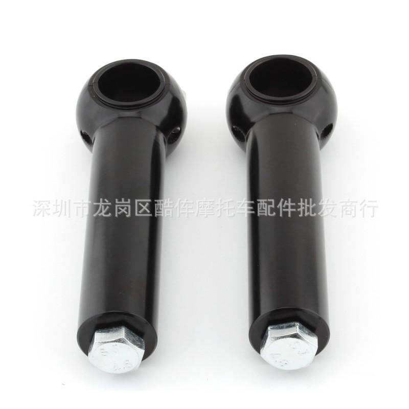 Harley-Davidson Handlebar Riser Spacer 5 Inch Tall 25mm Stem Extension Black Or Chrome Finish